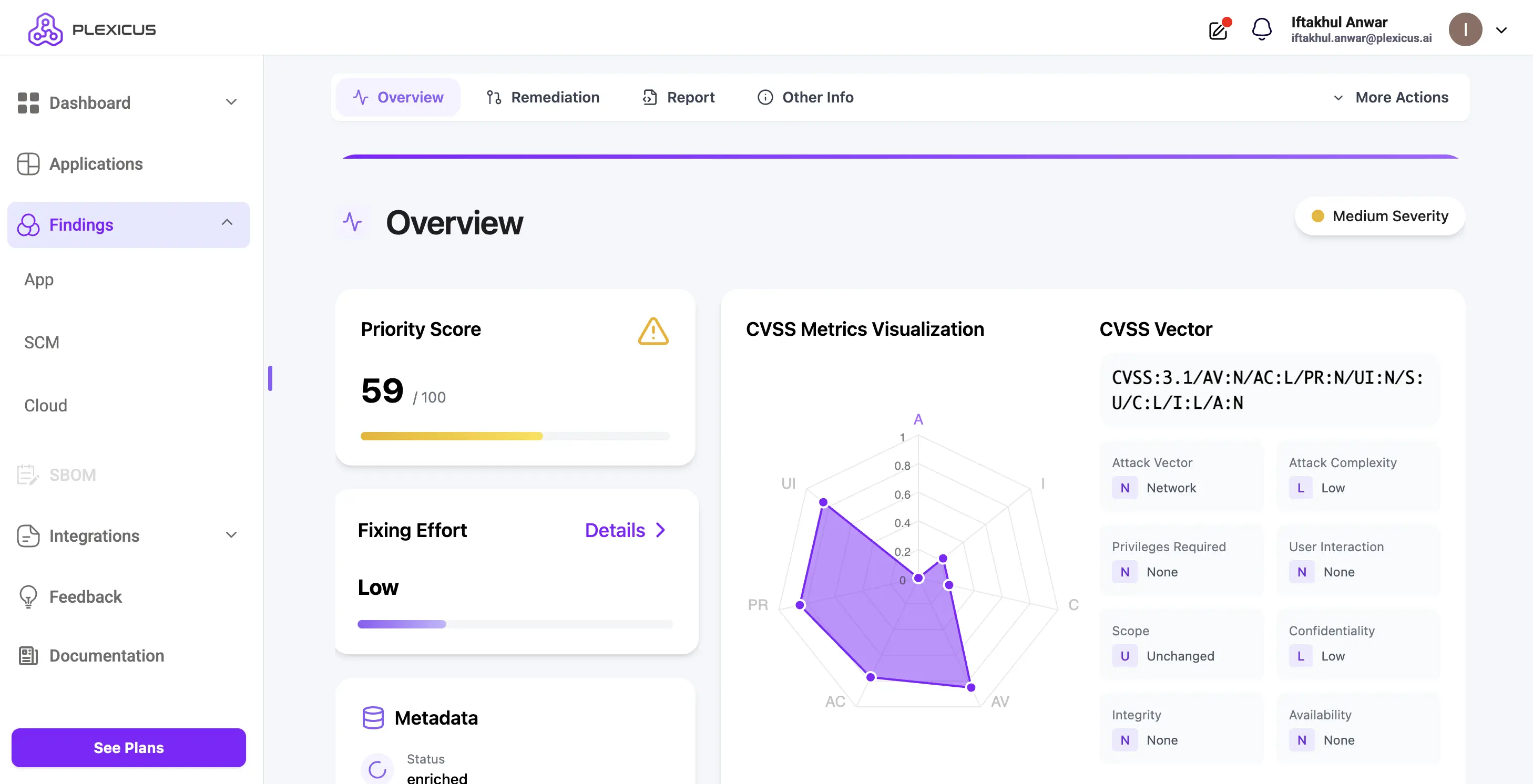 plexicus api security tool