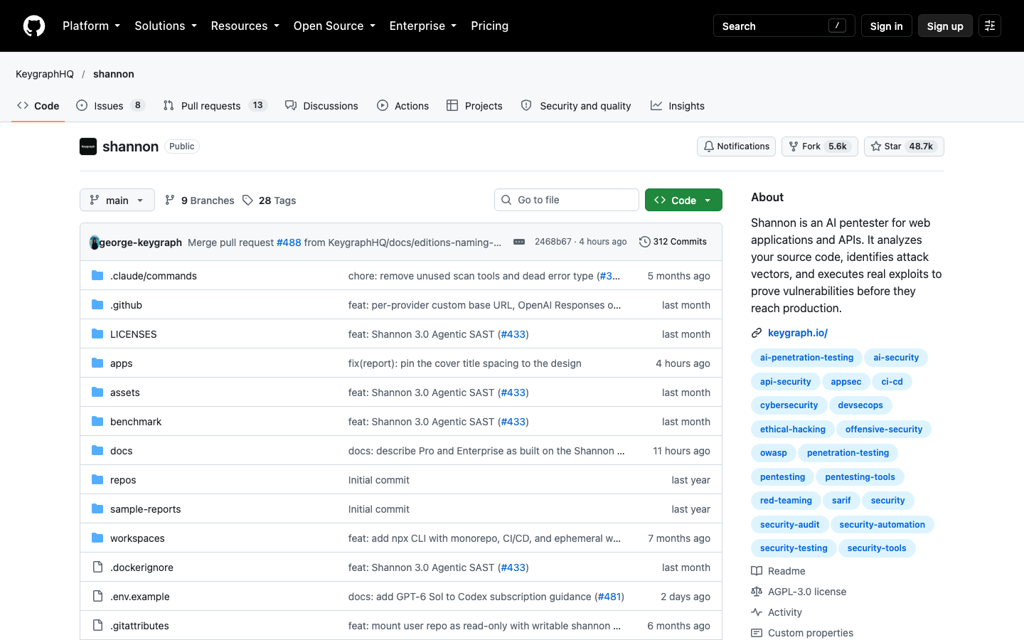 Shannon AI pentester for web applications and APIs